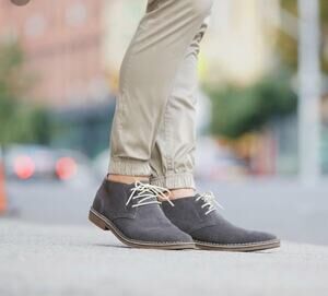 Kenneth Cole Gray Leather lace up oxford mens shoes size 12 business casual
